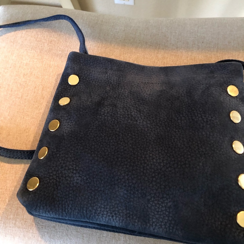 Hammitt duke.  Nubuck  dark blue.